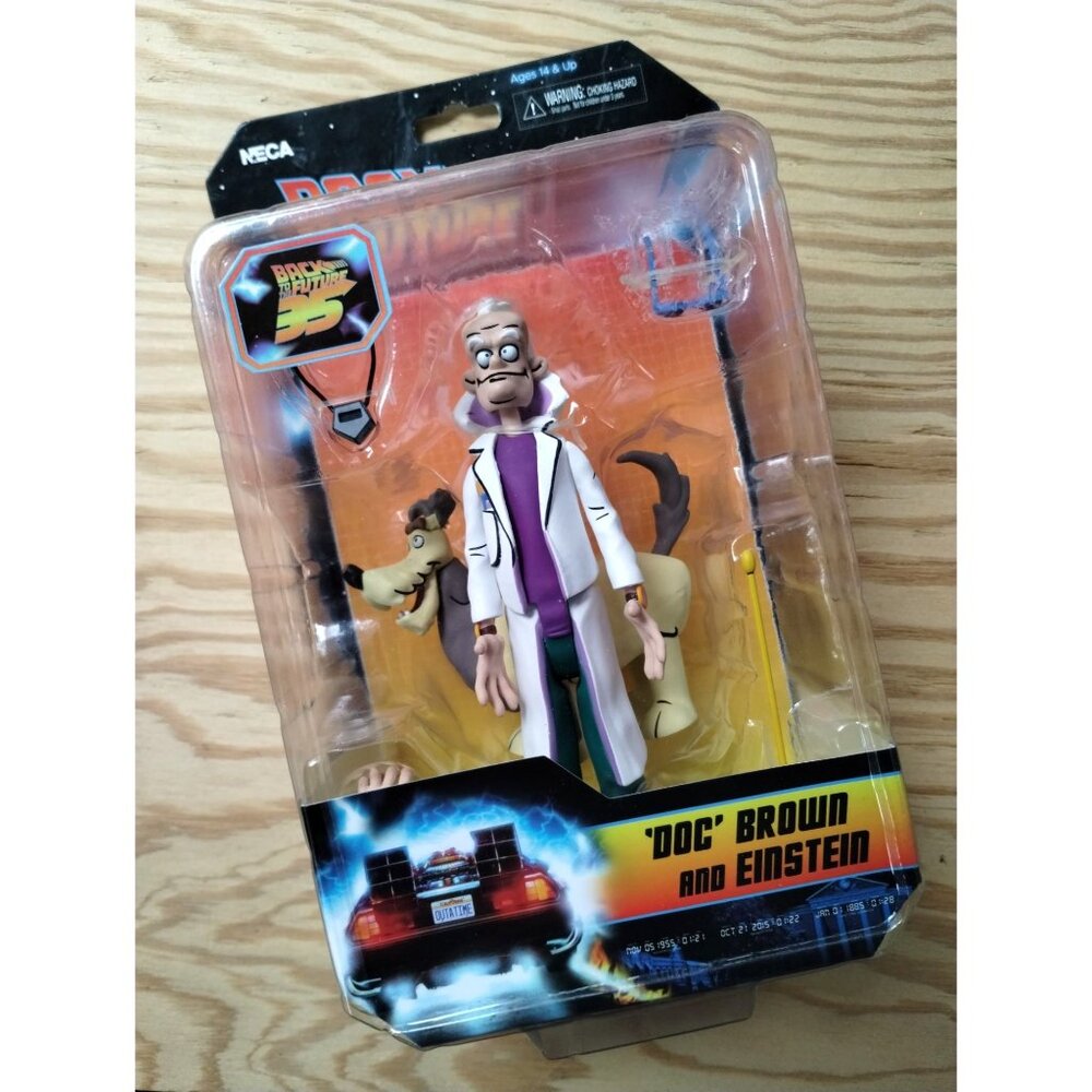 Back to the Future NECA Doc Brown and Einstein 2-Pack - Mint Condition NEW